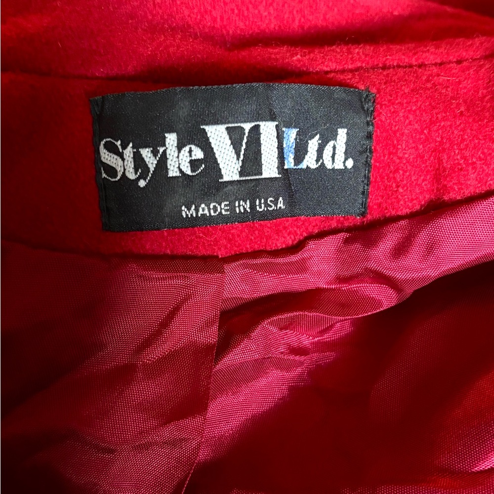 Red Women's Coat - Picture 7 of 7